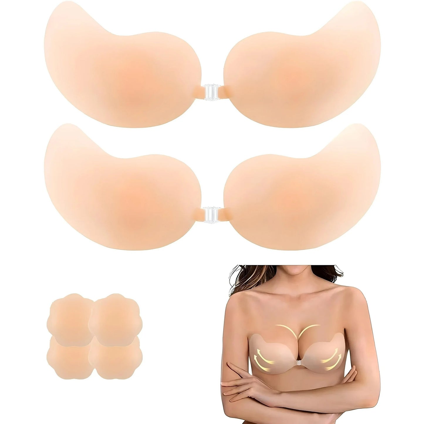 Backless Strapless Sticky Bra Push Up (BUY 1 GET 1 FREE)
