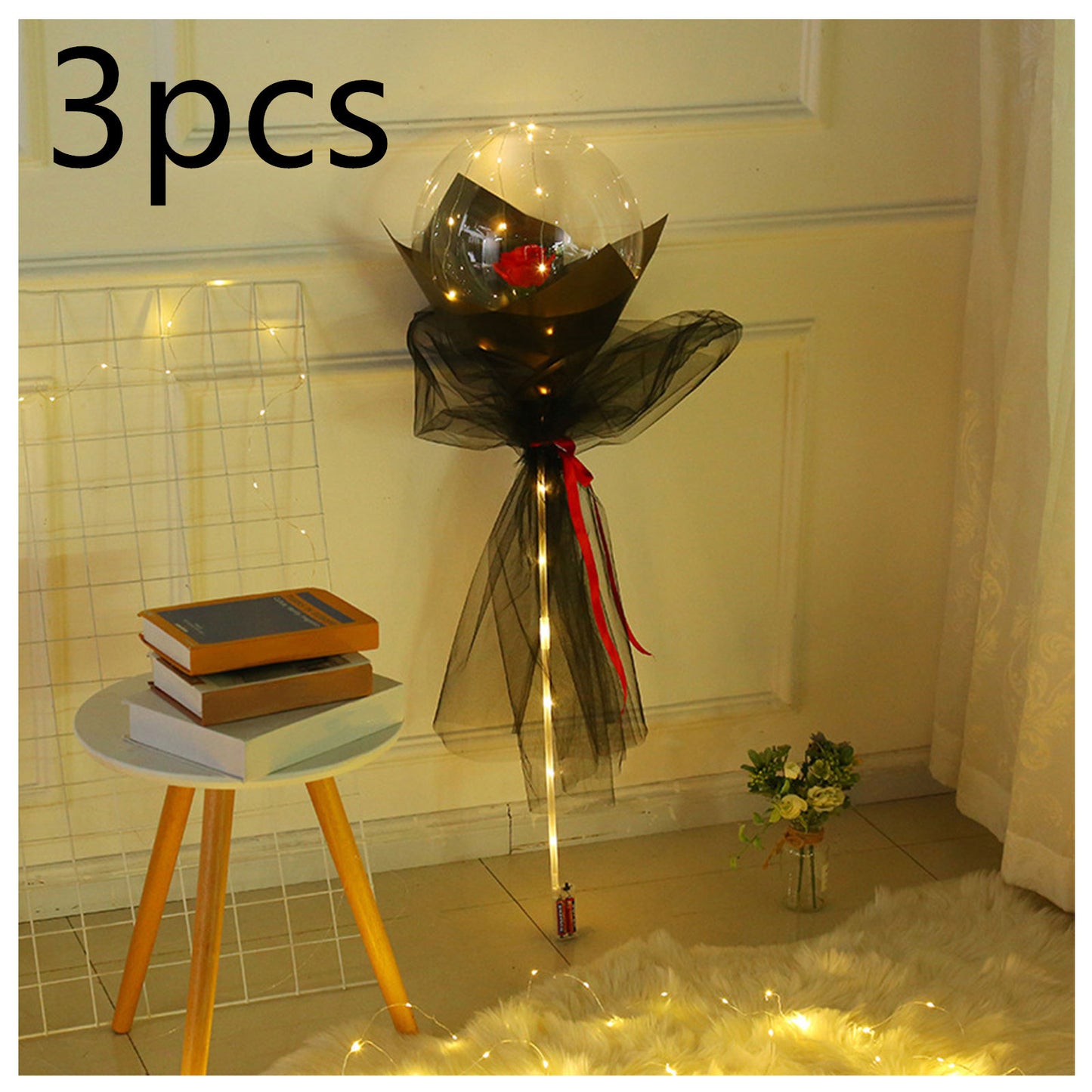 LED Luminous Rose Balloon Bouquet
