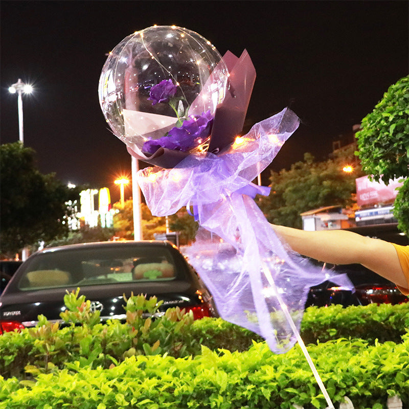 LED Luminous Rose Balloon Bouquet
