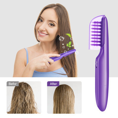 Electric Detangling Brush & Scalp Massager – Tangle-Free, Effortless Styling!