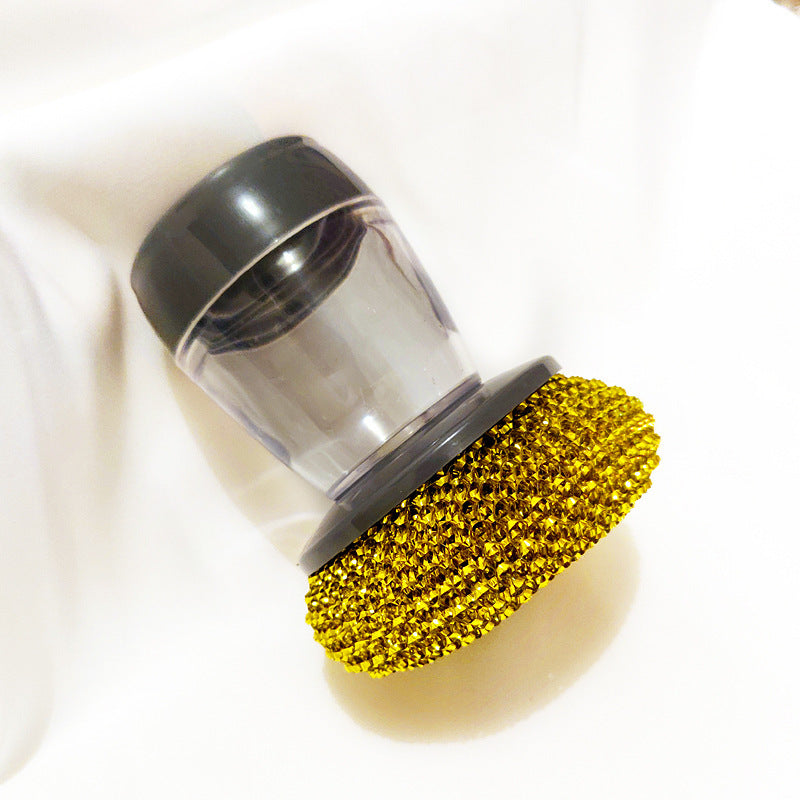 Soap Dispensing Palm Brush – Effortless Kitchen Cleaning!