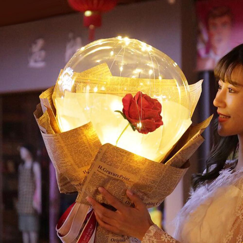 LED Luminous Rose Balloon Bouquet
