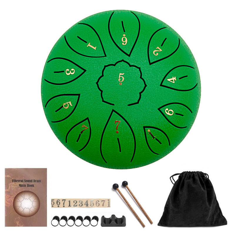 6-Inch 11-Tone Ethereal Steel Tongue Drum – Soothing Melodic Harmony