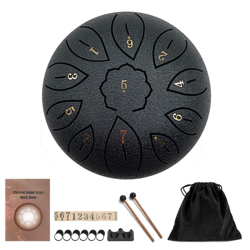 6-Inch 11-Tone Ethereal Steel Tongue Drum – Soothing Melodic Harmony