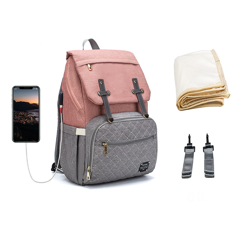 LEQUEEN Multifunctional Large-Capacity Mummy Bag – Stylish & Practical for On-the-Go Moms