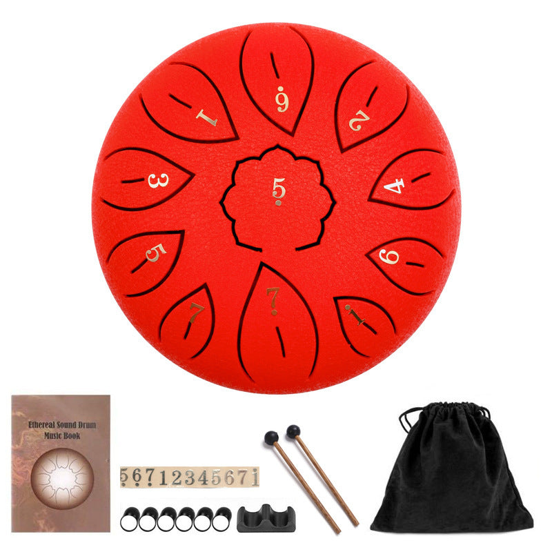 6-Inch 11-Tone Ethereal Steel Tongue Drum – Soothing Melodic Harmony