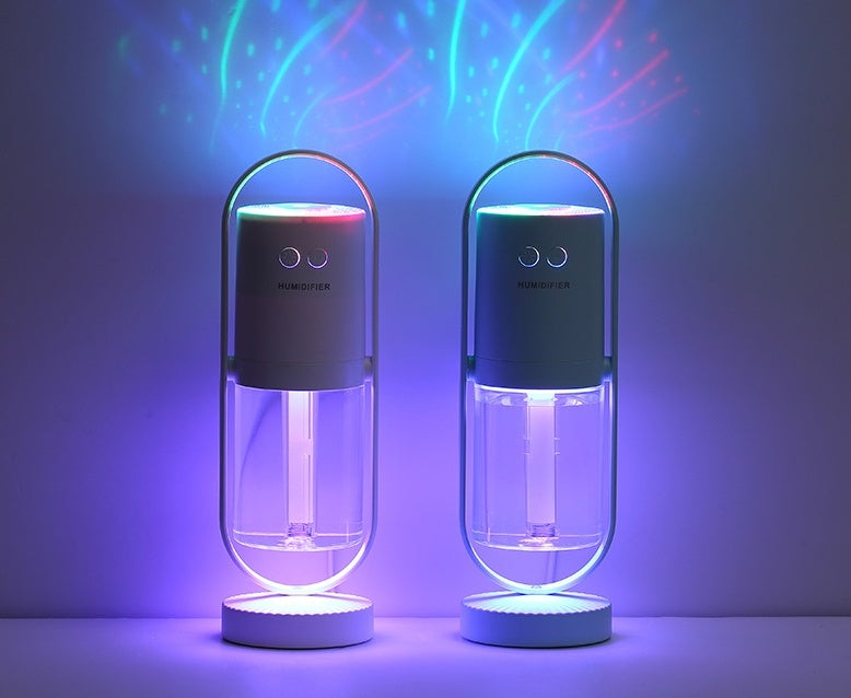 Magic Shadow USB Air Humidifier – Mini Mist Maker with Projection Night Light