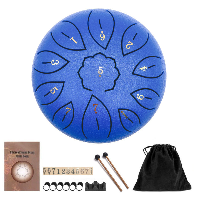 6-Inch 11-Tone Ethereal Steel Tongue Drum – Soothing Melodic Harmony