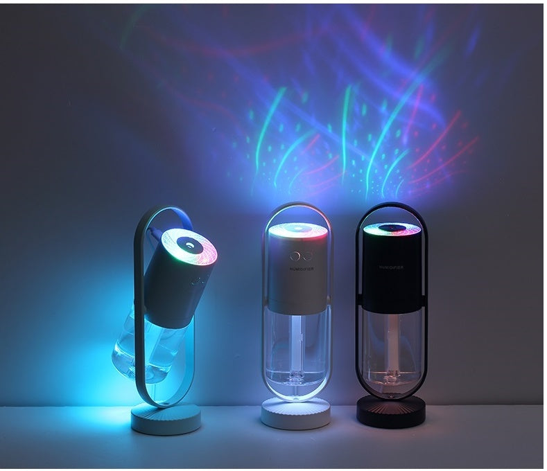 Magic Shadow USB Air Humidifier – Mini Mist Maker with Projection Night Light