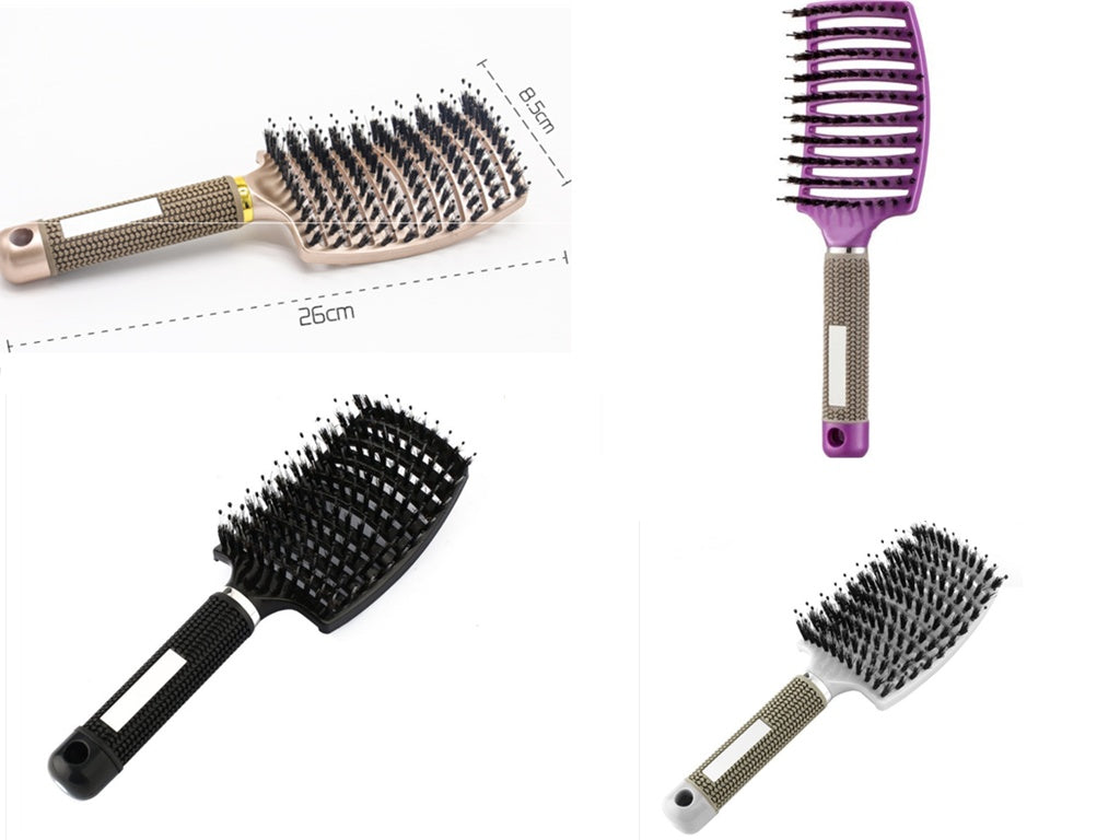 Anti-Knot Detangling Hair Brush with Nylon Bristles