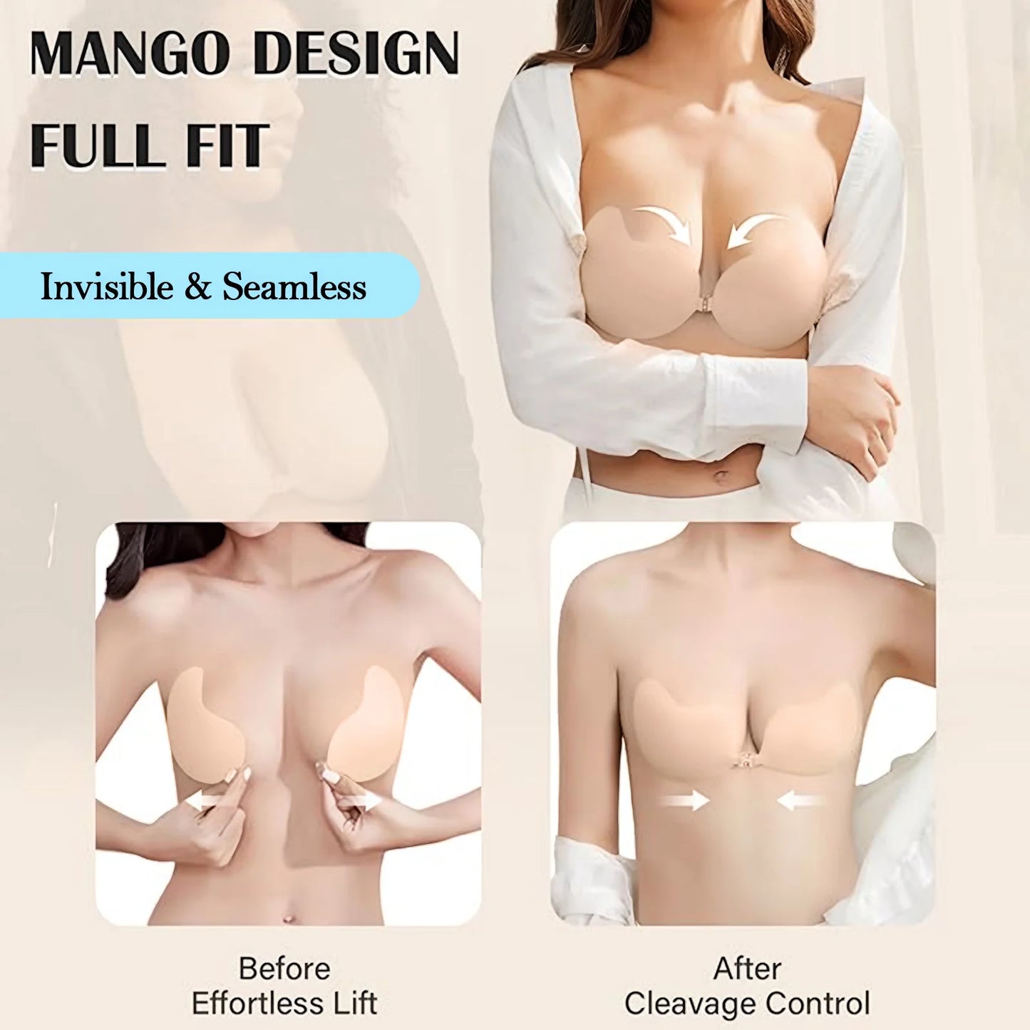 Backless Strapless Sticky Bra Push Up (BUY 1 GET 1 FREE)