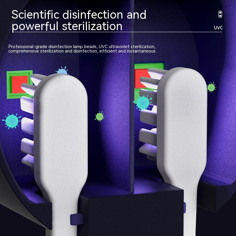 Portable UV Toothbrush Sanitizer and Holder