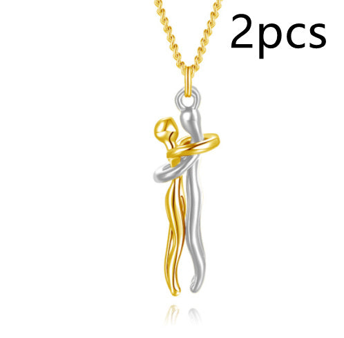 Love Hug Necklace - Unisex Valentines Day Lover Gift