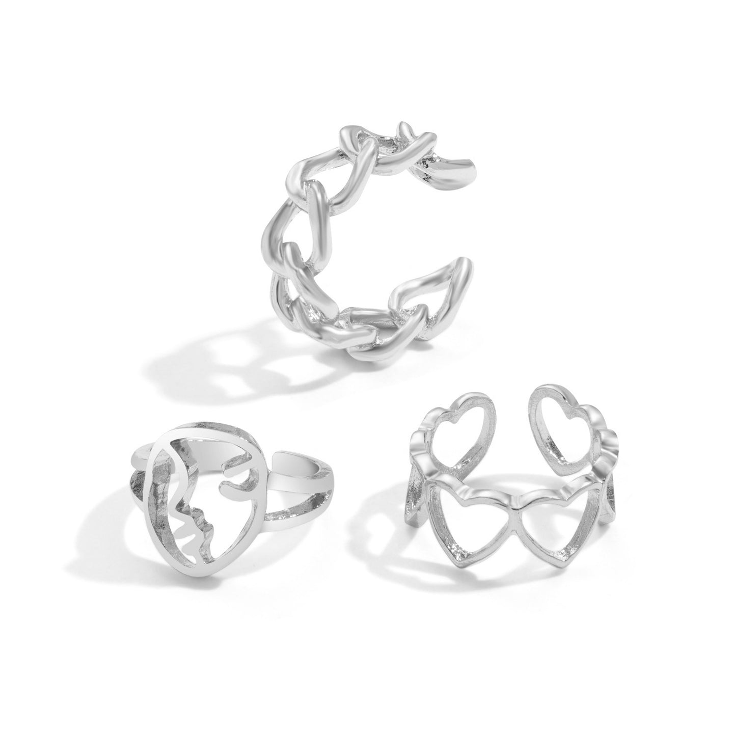 Butterfly Ring Set – Elegant & Edgy Punk Style