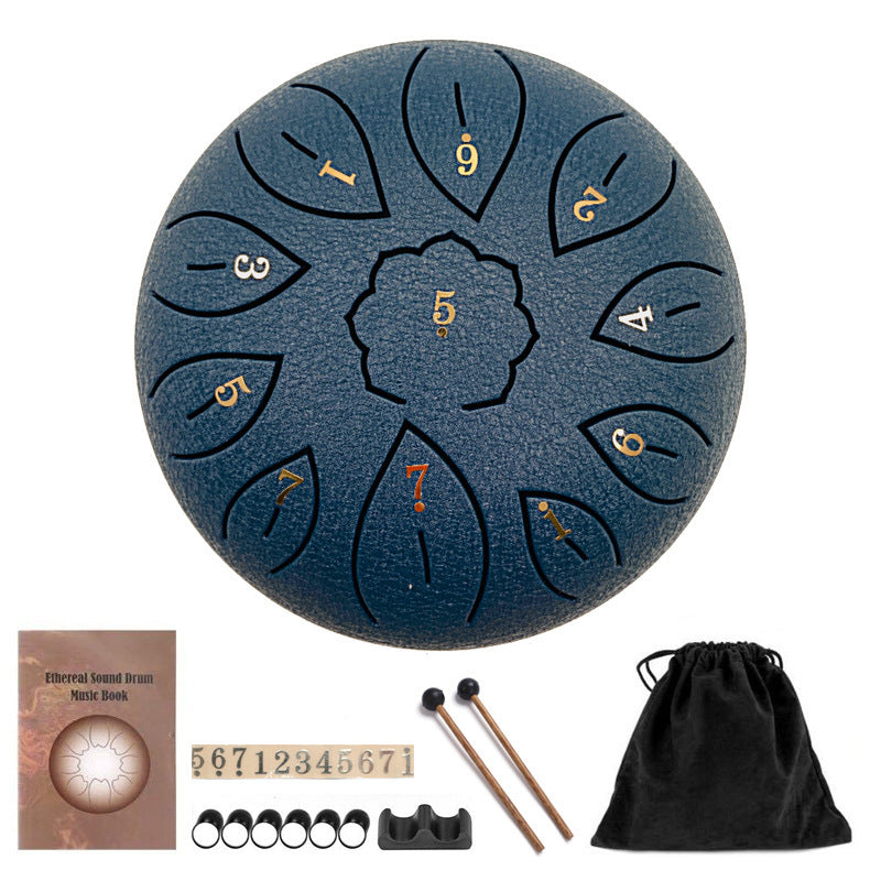 6-Inch 11-Tone Ethereal Steel Tongue Drum – Soothing Melodic Harmony