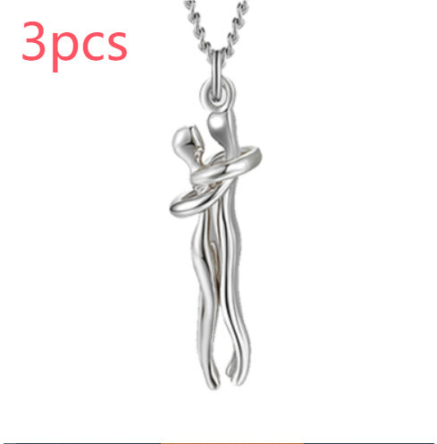 Love Hug Necklace - Unisex Valentines Day Lover Gift