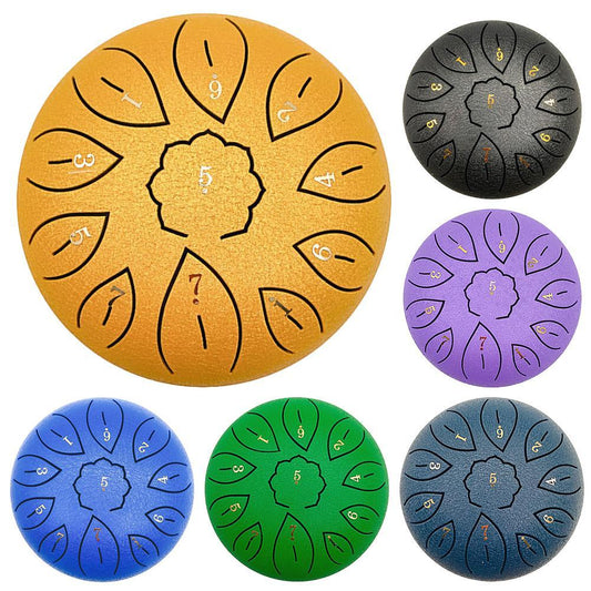 6-Inch 11-Tone Ethereal Steel Tongue Drum – Soothing Melodic Harmony