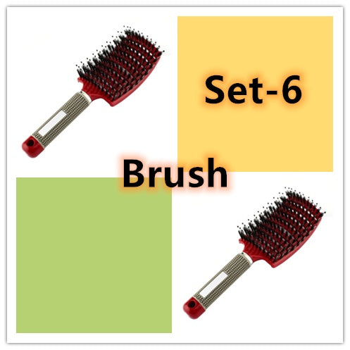 Anti-Knot Detangling Hair Brush with Nylon Bristles