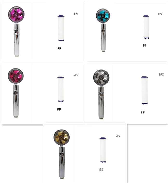 360° Rotating Water-Saving Shower Head with High Pressure Spray