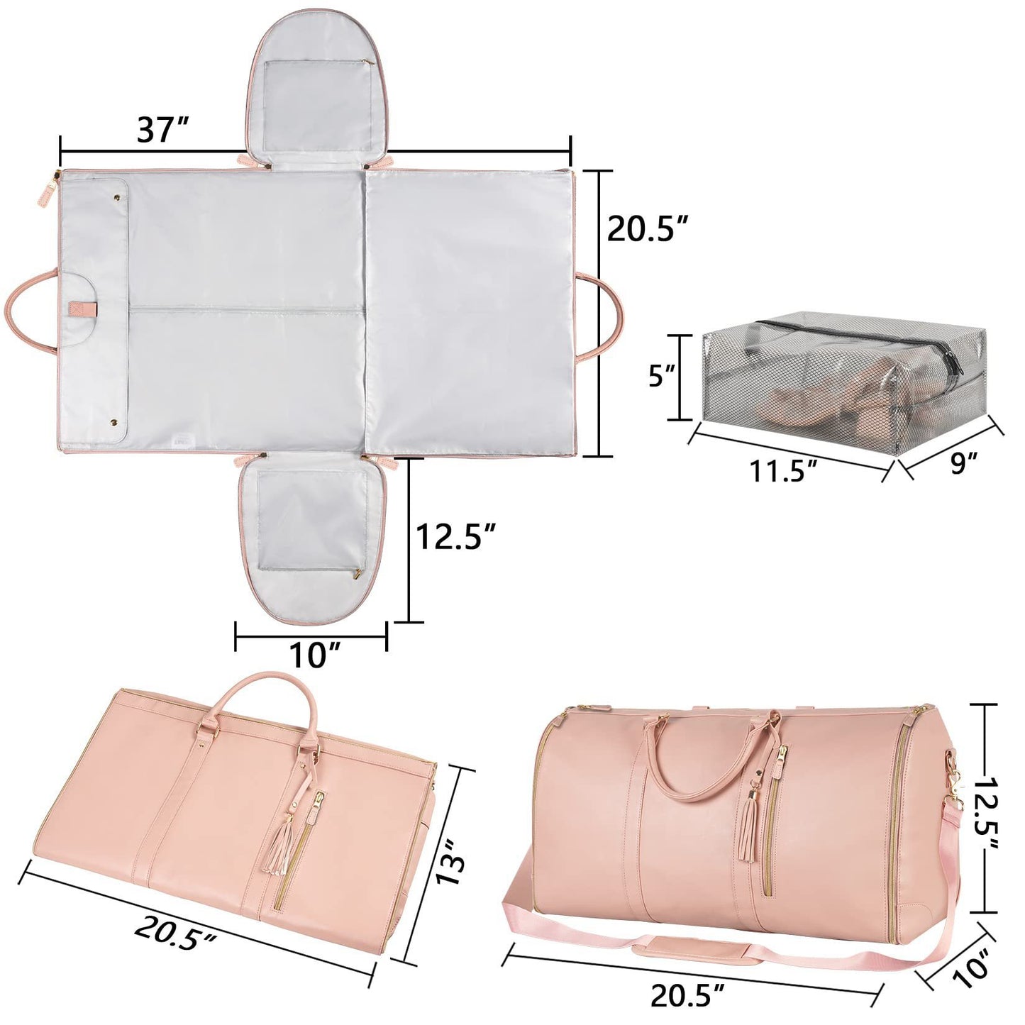 Cabin Size Foldable Travel Duffle Bag