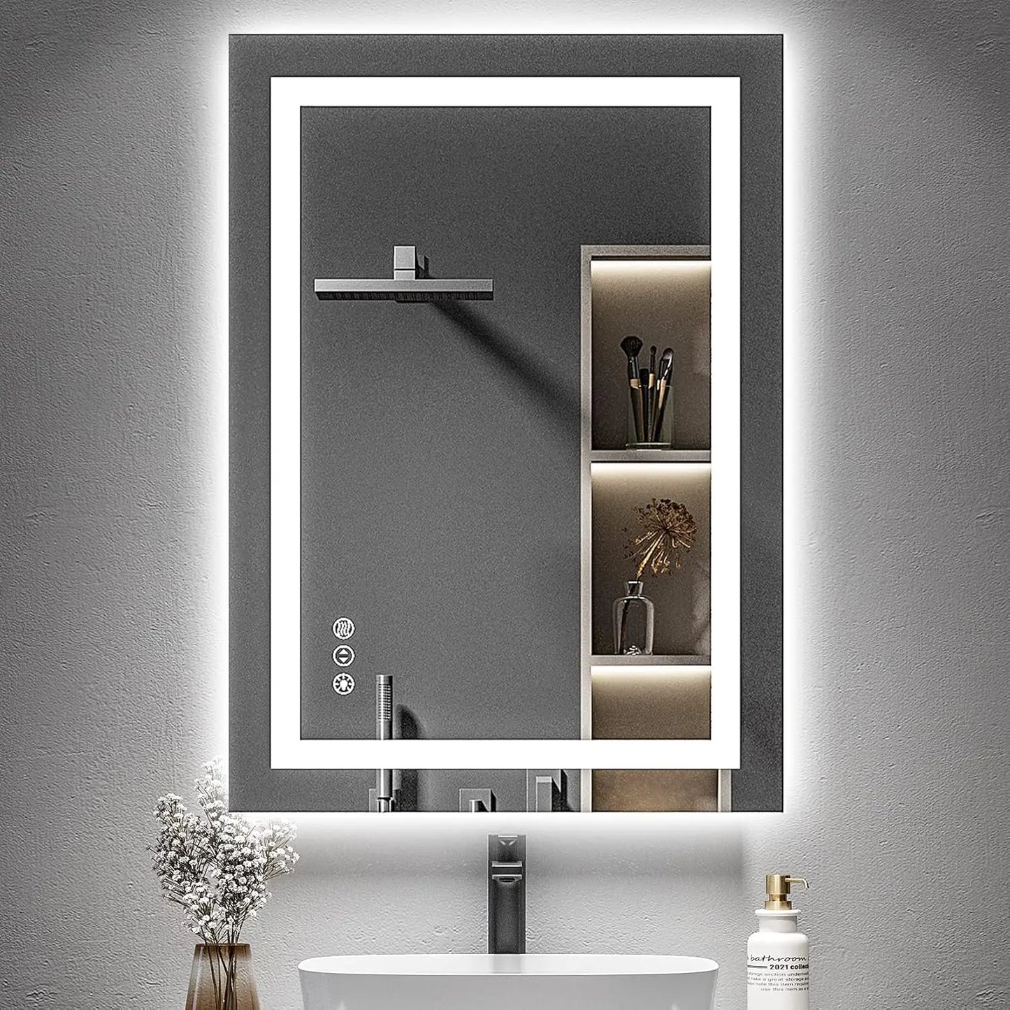 60" x 36" LED Bathroom Mirror