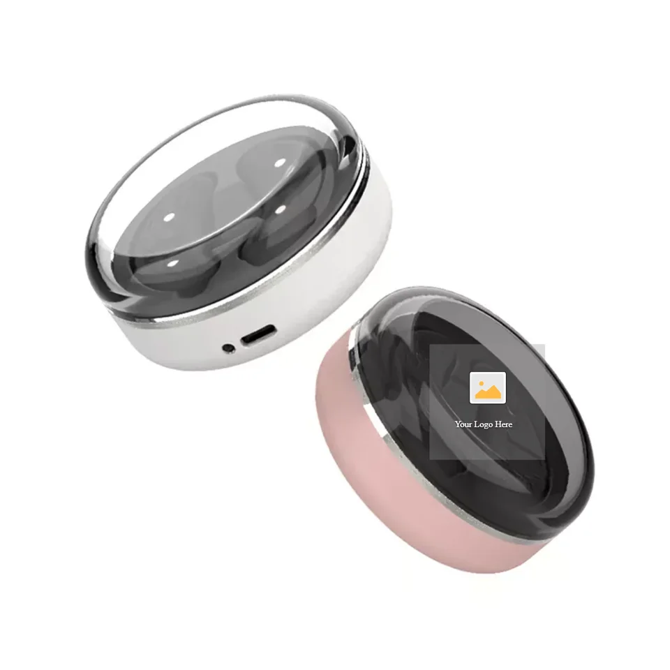 LED Red Light Eye Care Therapy EMS Massager with Gel Patch for Under Eye Wrinkle Treatment