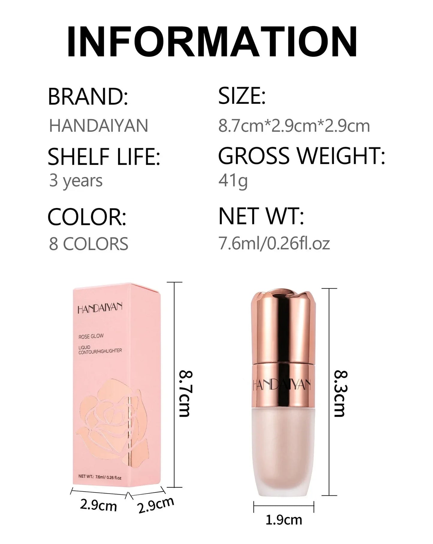 8 Colors Face Foundation Concealer Stick