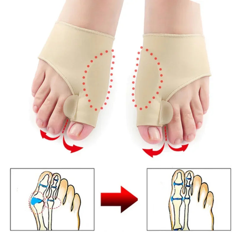Orthopedic Toe Corrector & Bunion Straightener – Soft Alignment Socks for Foot Care & Pain Relief (1 par)