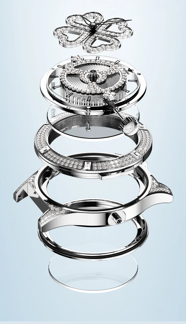 OUPINKE 3279 Women's Luxury Automatic Mechanical Watch