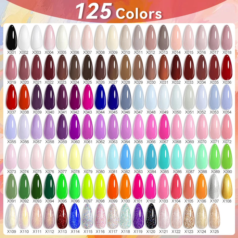 LILYCUTE 10PCS Gel Nail Polish Set, Brown Earth & Coffee Color Series, Semi-Permanent UV LED Soak Off Nail Gel