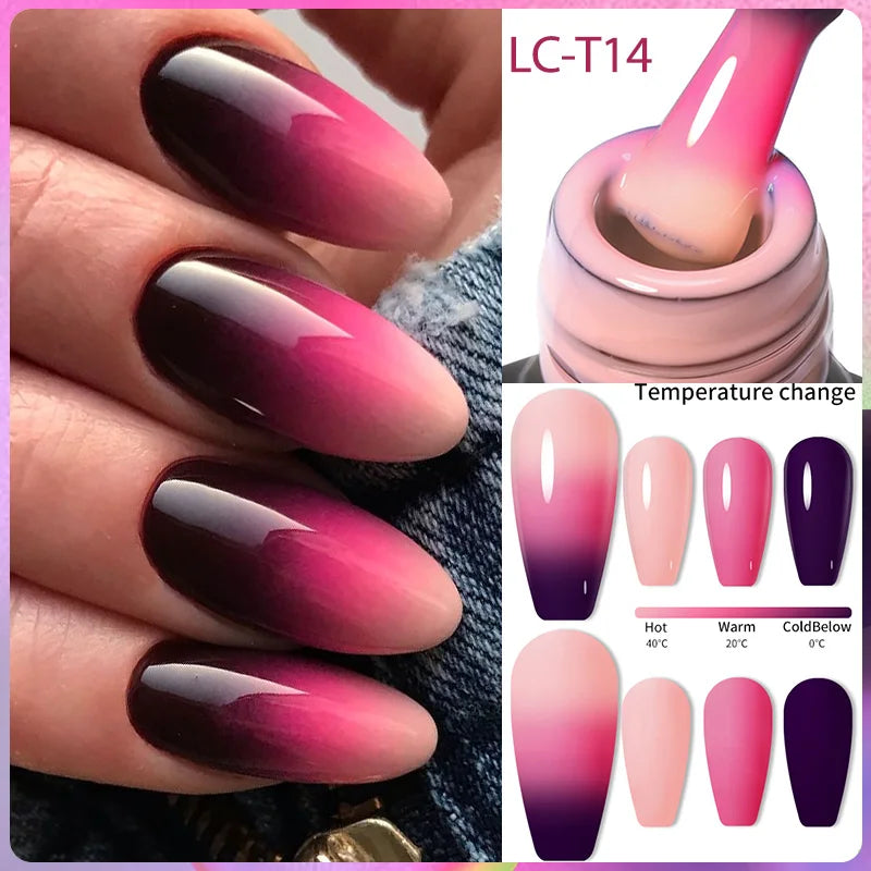 LILYCUTE Color Changing Thermal Gel Nail Polish