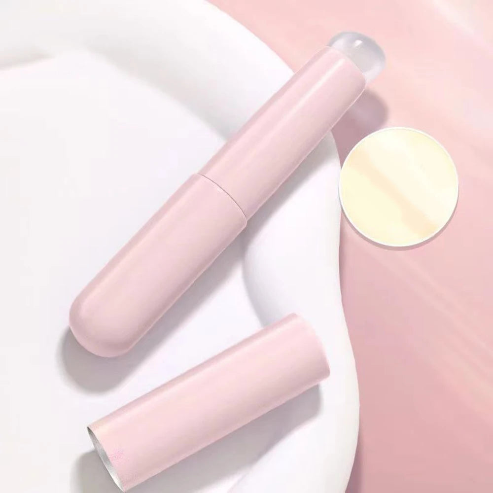 Upgraded Silicone Lip Brush with Cover – Angled Concealer Brush, Soft & Flexible for Precise Lipstick Application, Round Head, No Breakage