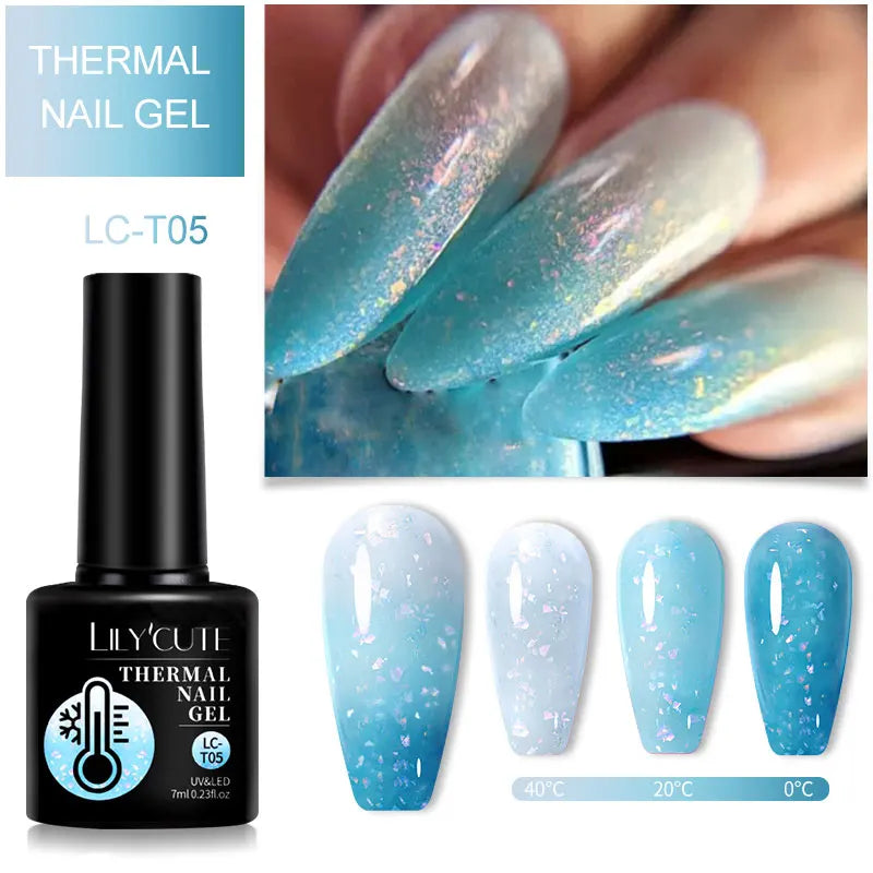 LILYCUTE Color Changing Thermal Gel Nail Polish