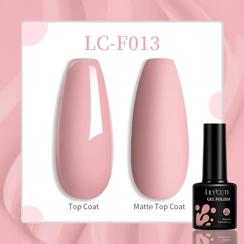 LILYCUTE 129 Colors 7ML Nail Gel Polish Set Soak Off UV LED Semi-Permanent Nail Art Varnishes
