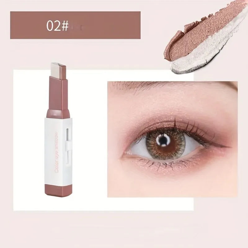 Velvet Gradual Change Two-Color Eye Shadow Stick