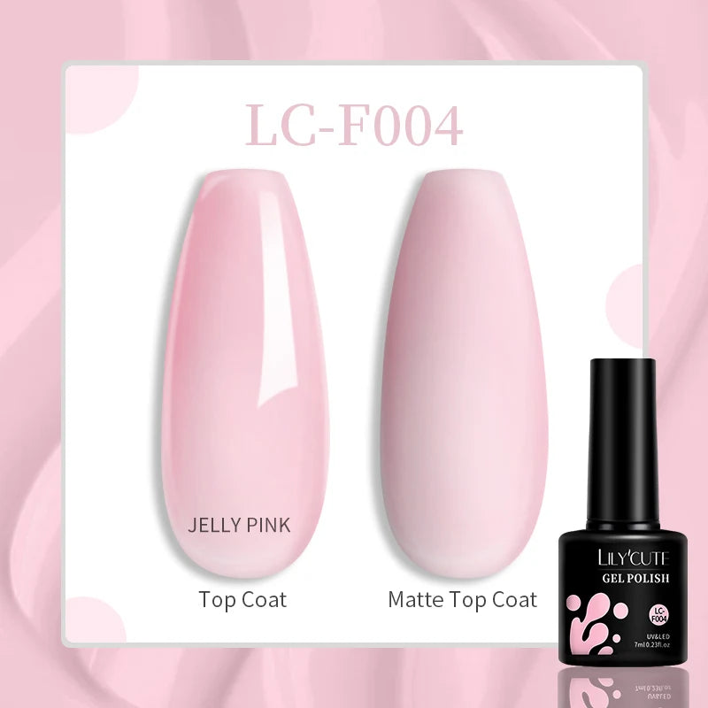 LILYCUTE 129 Colors 7ML Nail Gel Polish Set Soak Off UV LED Semi-Permanent Nail Art Varnishes