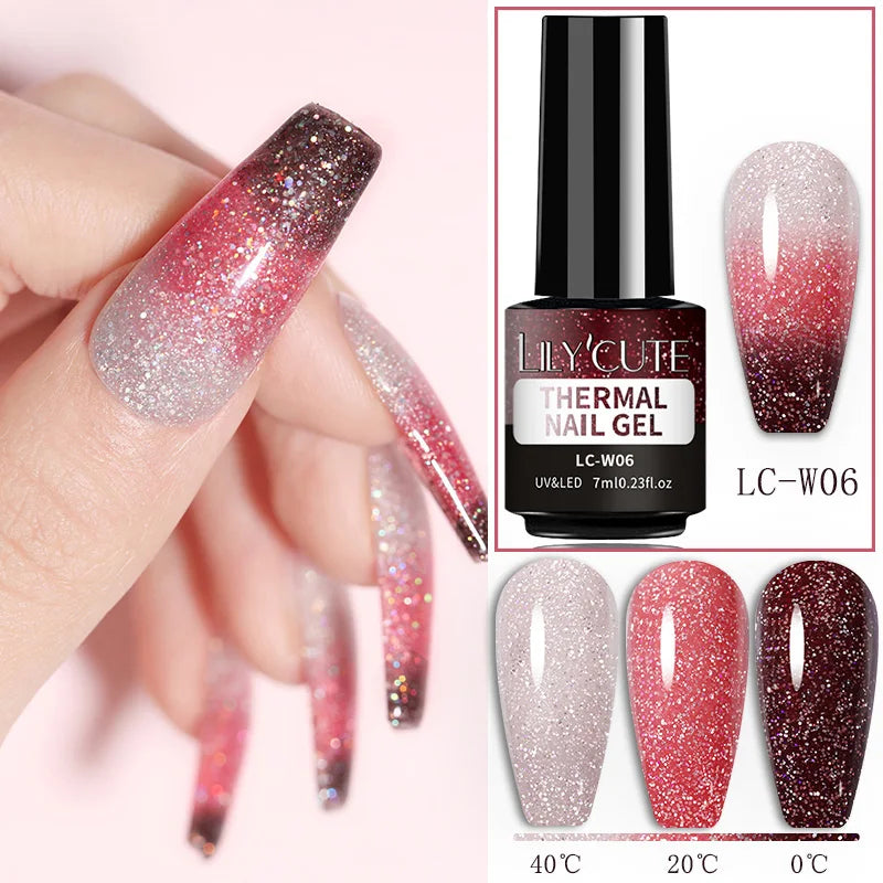 LILYCUTE Color Changing Thermal Gel Nail Polish