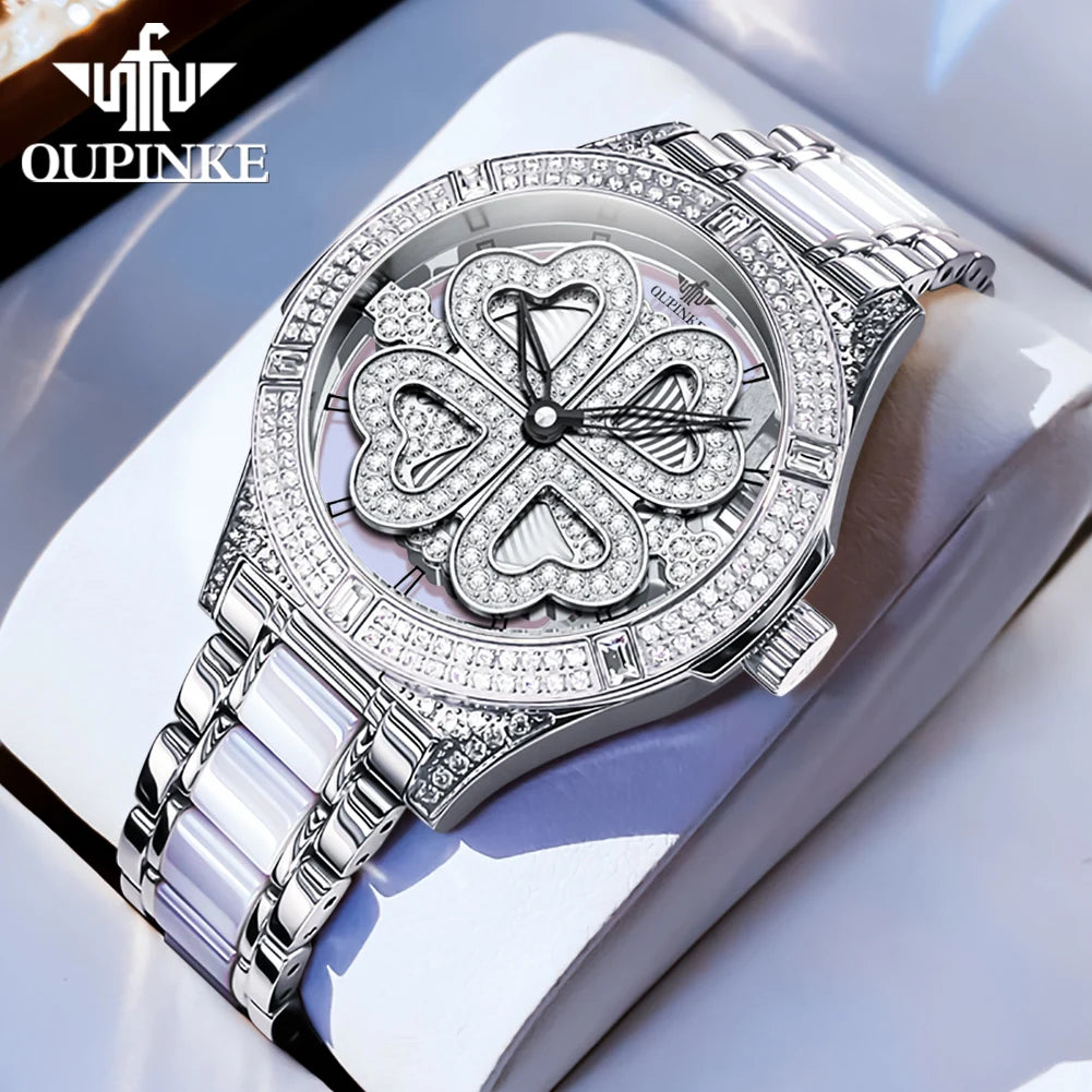 OUPINKE 3279 Women's Luxury Automatic Mechanical Watch