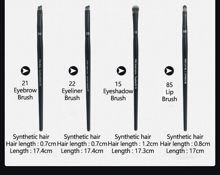 5/16/26pcs/set Black Powder Makeup Brushes