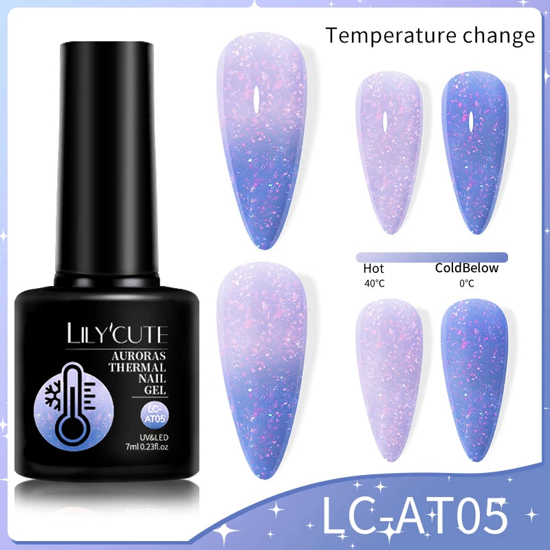 LILYCUTE Color Changing Thermal Gel Nail Polish