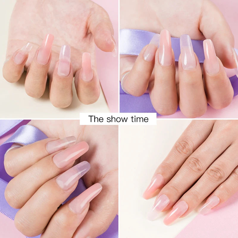 MEET ACROSS PolyGel Extension Nail Kit UV Varnish Manicure Set