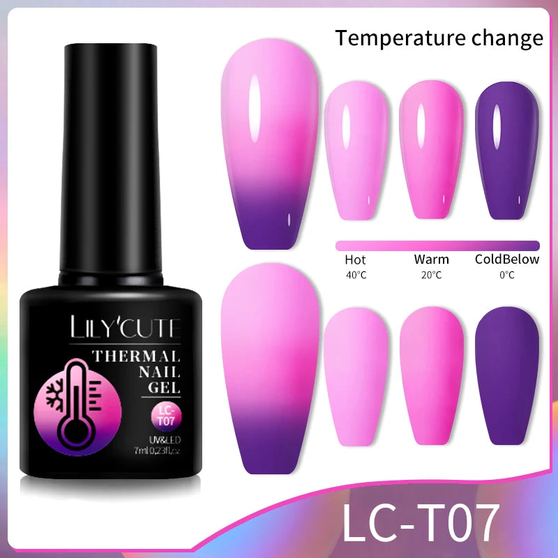 LILYCUTE Color Changing Thermal Gel Nail Polish