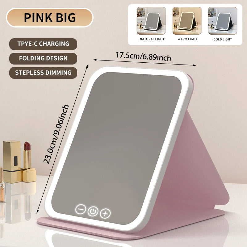 Dimmable LED Touchscreen Makeup Mirror