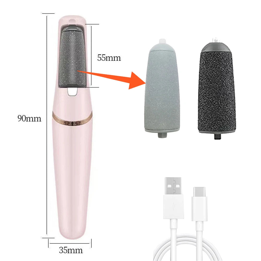 Electric Foot File Grinder – Callus & Dead Skin Remover, SPA Exfoliating Tool for Hard, Cracked Skin Care