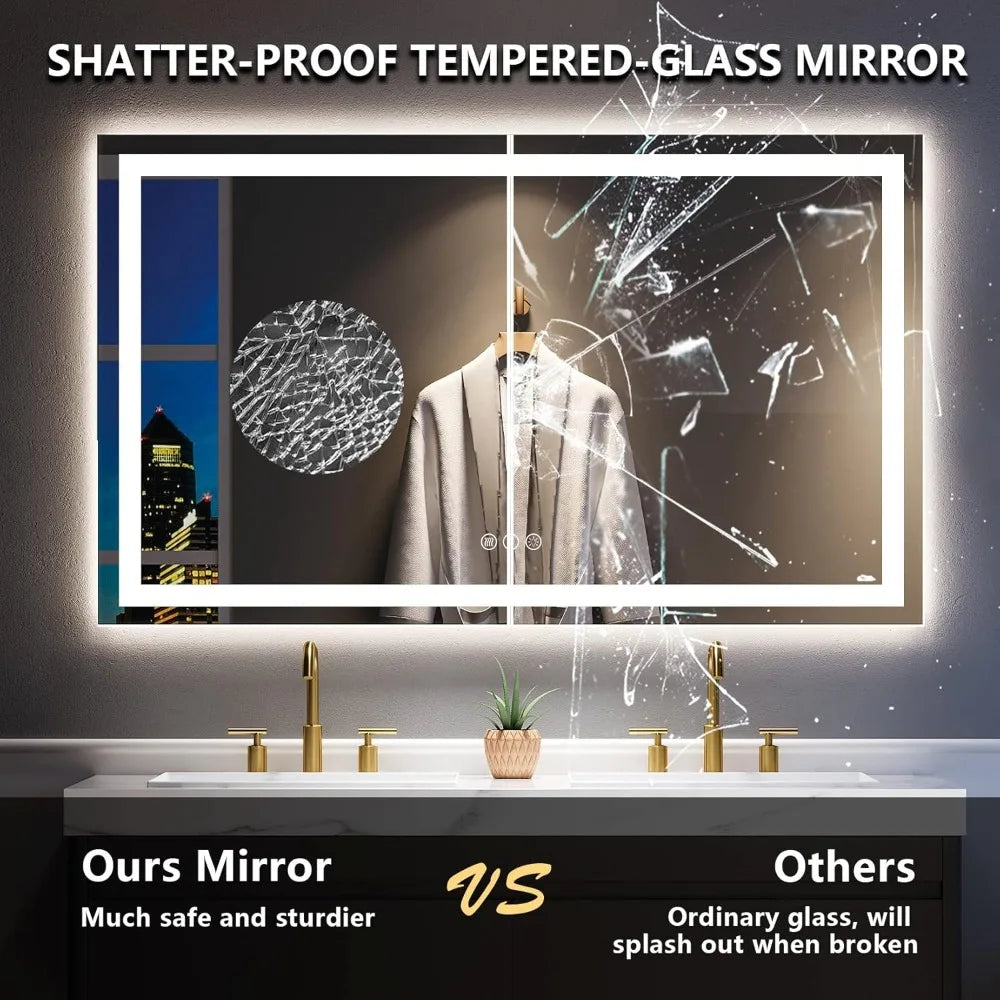 60" x 36" LED Bathroom Mirror