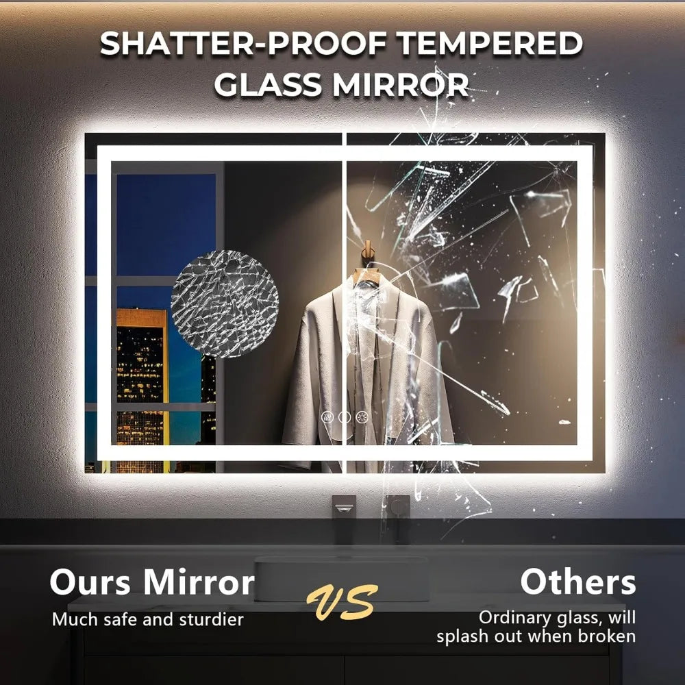 60" x 36" LED Bathroom Mirror