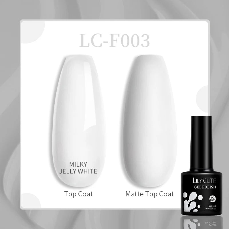 LILYCUTE 129 Colors 7ML Nail Gel Polish Set Soak Off UV LED Semi-Permanent Nail Art Varnishes