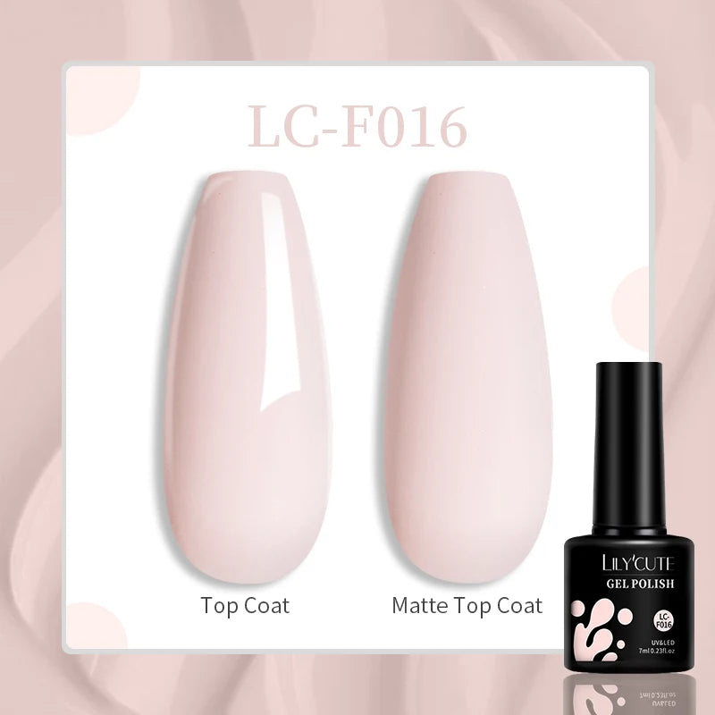 LILYCUTE 129 Colors 7ML Nail Gel Polish Set Soak Off UV LED Semi-Permanent Nail Art Varnishes