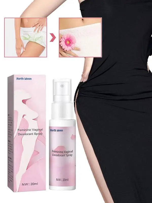 Natural Plant-Based Feminine Care Spray – Moisturizing & Odor-Reducing Intimate Deodorant for Vaginal Hygiene