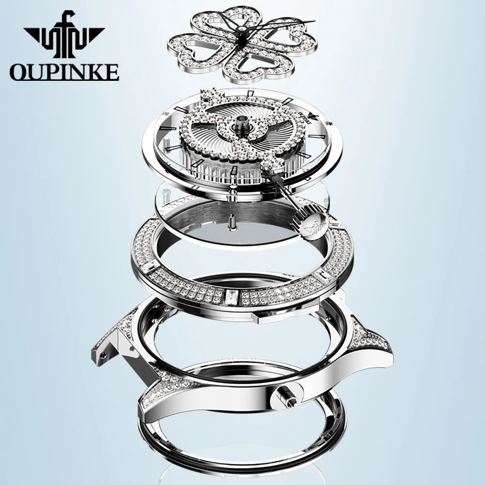 OUPINKE 3279 Women's Luxury Automatic Mechanical Watch